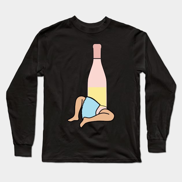 Baby Bottle Long Sleeve T-Shirt by Marvin